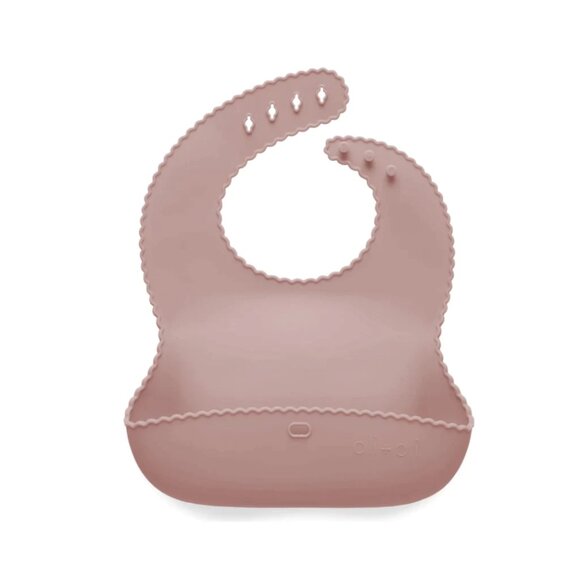 Pink Waterproof Silicone Bib - Picture 1 of 2